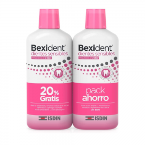 Pack Ahorro Bexident Dientes Sensibles Colutorio, 500 ml + 500 ml. - Isdin