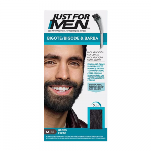 Bigote y Barba, M-55 Negro, 14 g. - Just For Men