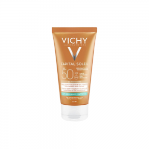 Capital Soleil Crema Rostro Tacto Seco Color SPF50, 50 ml. - Vichy 