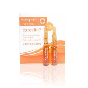 Carevit-C Sérum Vitamina C Pura Intensivo Facial Ampollas Flash, 4 x 2 ml. - Careprof