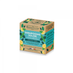 Champú Sólido Menta, 75 g.- BeauTerra