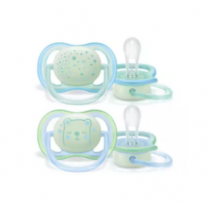 Chupete Ultra Air Night, 6-18 Meses x 2 ud. - Philips Avent