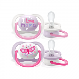 Chupete Ultra Air Collection Happy 0-6 Meses Niña, 2 ud. - Philips Avent