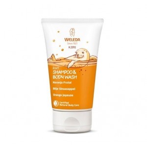 Champú y Gel 2 en 1 Kids Naranja Frutal, 150 ml. - Weleda