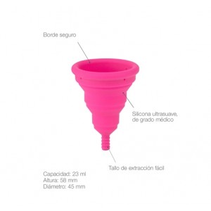 Copa Menstrual, Lily Cup Compact, Tamaño B. - Intimina