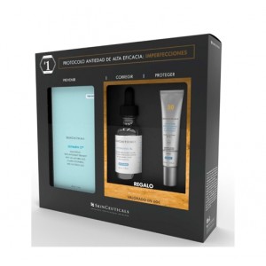 Cofre Silymarin Sérum Antioxidante, 30 ml. + Hydrating B5 Sérum, 15 ml. + Advanced Brightening UV Defense  SPF50, 15 ml. de Regalo. - Skinceuticals