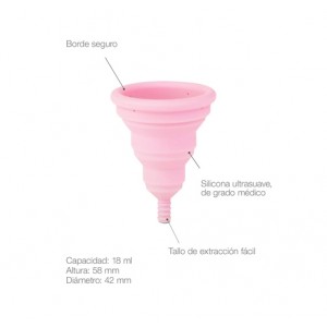 Copa Menstrual, Lily Cup Compact, Tamaño A. - Intimina