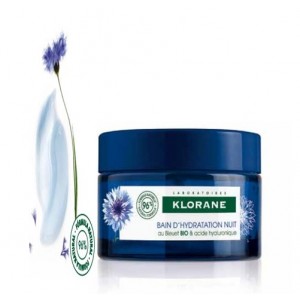 Crema-Baño Hidratación de noche al Aciano & Ácido Hialurónico, 50 ml .- Klorane