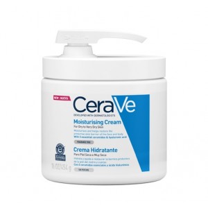 Crema Hidratante Cara y Cuerpo con Dosificador, 454 g. - CeraVe