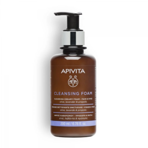 Crema Espuma Limpiadora Rostro y Ojos, 200 ml. - Apivita