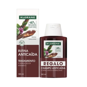 Pack Anticaída Champú Fortificante 400 ml + Sérum Anticaída 100 ml.- Klorane