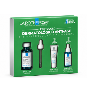 Pack Anti-imperfecciones : Effaclar Sérum, 30 ml. + Hyalu B5 ojos, 5 ml. + Hyalu B5 Serum, 10 ml. - La Roche Posay