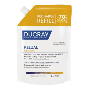 Kelual Squanorm Champú Anticaspa Regulador Recarga,  400 ml. - Ducray