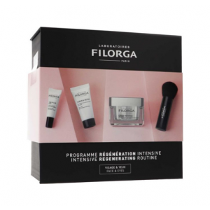 COFRE NCEF-REVERSE (50 ml) + SCRUB&DETOX (15 ml) + TIME-FILLER EYES (4ml) + una BROCHA MAQUILLAJE, Edición Limitada. - Filorga 