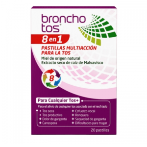 Bronchotos Pastillas Multiaccion para la Tos, 20 pastillas - Perrigo