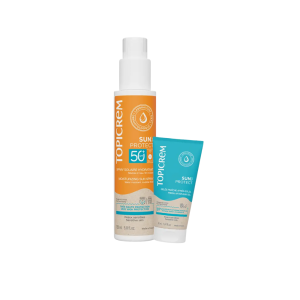 Sun Protect Spray Solar Hidratante SPF 50, 150 ml + Regalo Aftersun 50 ml. - Topicrem