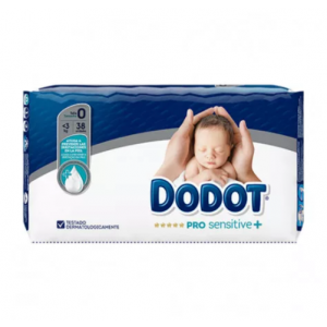 Pañal Dodot Pro Sensitive T0 0-3 Kg, 38 uds.- Samforlab