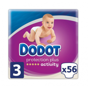 Pañal Infantil Dodot Plus Activity T3 6-10 Kg, 56 ud. - Samforlab