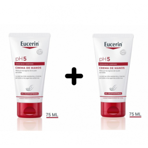 Duplo pH5 Crema De Manos, 75 ml + 75 ml.- Eucerin