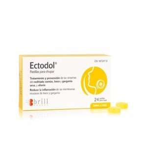 Ectodol 24 pastillas para chupar. - Brill Pharma