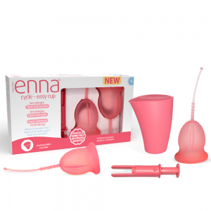 Enna Cycle - Easy Cup "S" 2 Copas + Esterilizador + Aplicador. - EcareYou