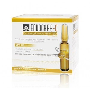 Endocare-C Proteoglicanos SPF30 (UVB-UVA), 30 Ampollas x 2 ml. - Cantabria Labs