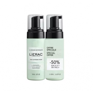 Duplo Espuma Limpiadora, 2ª ud al 50% de Dto, 150 ml + 150 ml. - Lierac