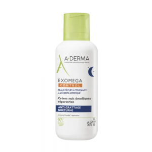 Exomega Control Crema de Noche Reparadora, 400 ml.- A-Derma