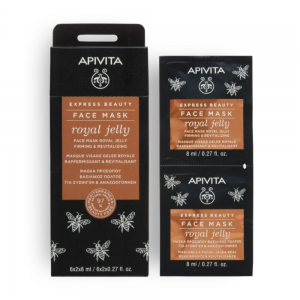 Express Beauty Mascarilla Facial Reafirmante y Revitalizante con Jale Real, 2 x 8 ml. - Apivita