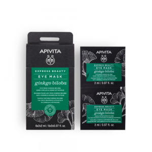 Express Beauty Mascarilla para el Contorno de Ojos con Ginkgo Biloba, 2 x 2 ml. - Apivita