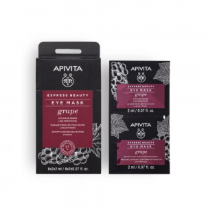 Express Beauty Mascarilla para el Contorno de Ojos con Uva, 2 x 2 ml. - Apivita