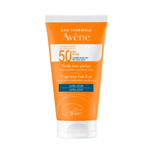 Fluido SPF50+ Sin Perfume, 50 ml. - Avene