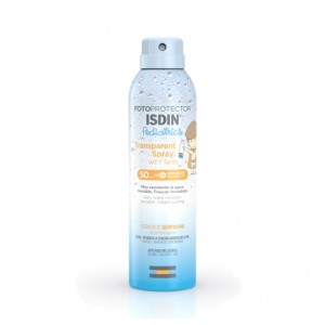 Fotoprotector Transparent Spray Wet Skin Pediatrics SPF 50, 250 ml. - Isdin