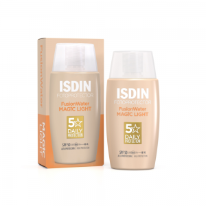 Fotoprotector Fusion Water MAGIC Color Light SPF 50, 50 ml. - Isdin