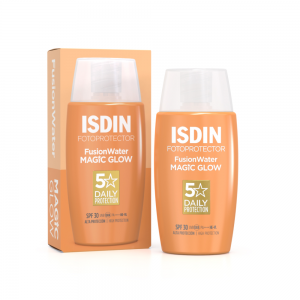 Fotoprotector Fusion Water MAGIC GLOW SPF 30, 50 ml. - Isdin