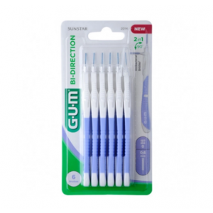 G.U.M Bi-Direction Cepillo Interdental, Talla 0, 6 Piezas. - Sunstar