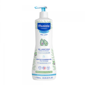 Gel de Baño Suave con Aguacate Bio, 700 ml. - Mustela