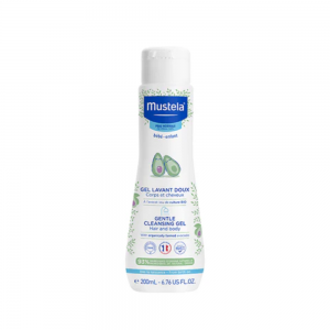 Gel de Baño Suave con Aguacate Bio, 200 ml. - Mustela