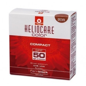 Heliocare Compacto Coloreado Brown SPF 50, 10 g. - Cantabria Labs