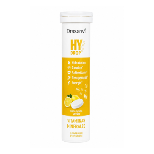HY DROP Vitaminas y Minerales Limón, 18 Comprimidos Efervescentes. - Drasanvi