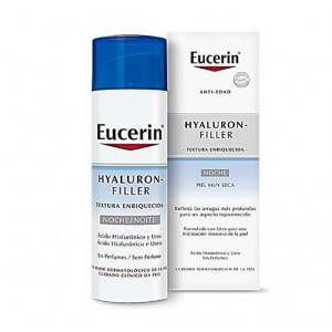 Hyaluron-Filler Textura Enriquecida Crema de Noche, 50 ml. - Eucerin