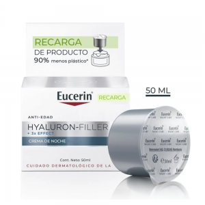 Hyaluron-Filler Recarga Crema de Noche Reafirmante, 50 ml. - Eucerin