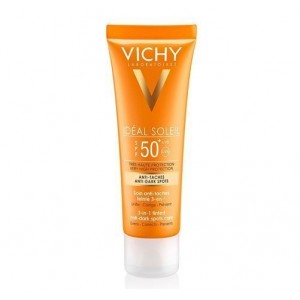 Idéal Soleil Cuidado Protector Anti-manchas 3 en 1 SPF 50+, 50 ml. - Vichy