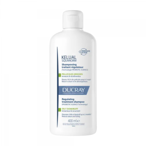 Kelual Squanorm Champú Tratante Anticaspa - Caspa grasa, 400 ml.- Ducray