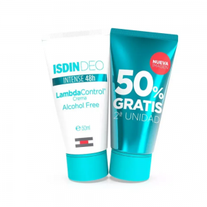 Isdin Deo Lambda Control Crema 48h Sin Alcohol + 2ª Und 50% Gratis, 50 ml + 50 ml.- Isdin