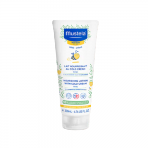 Leche Nutritiva al Cold Cream y Cera de Abeja Bio, 200 ml. - Mustela