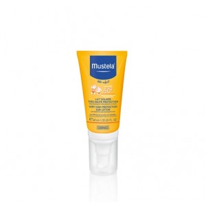 Leche Solar Muy Alta Protección Cara, SPF50+, 40 ml. - Mustela