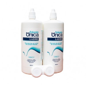 Liquido Lentillas Solución Única Ladme,  2 x 360 ml. - Lentimop