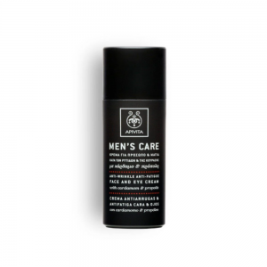 Mens Care Crema Facial y de Contorno de Ojos Antiarrugas y Anti-fatiga, 50 ml. - Apivita