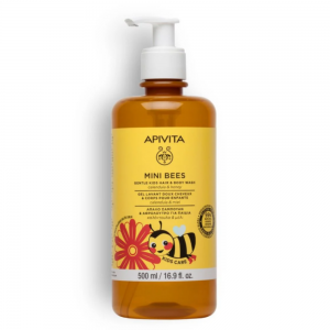 Mini Bees Gel Champú Suave para Niños con Arándanos y Miel, 500 ml. - Apivita